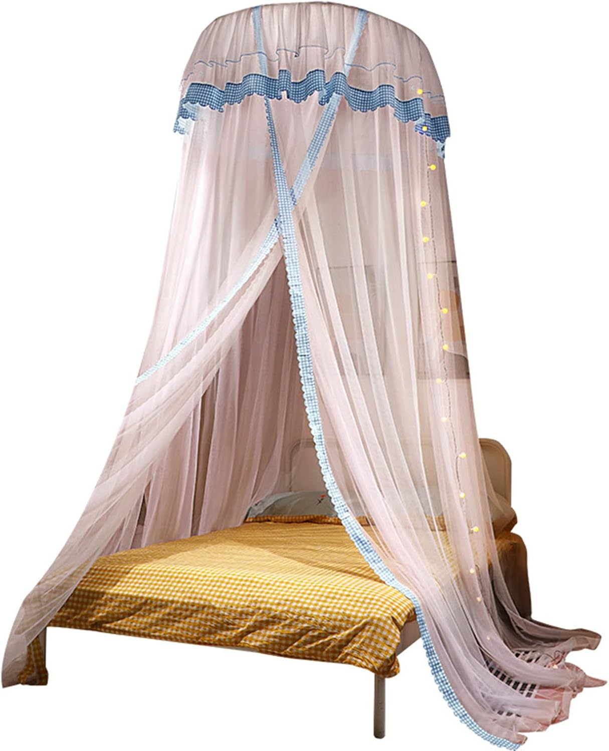 Princess Canopy Net Hanging Hideaway Tent for Bed Kids, Stylish Indoor Decor for Bedroom Play Corner, Polyester (Type 2)