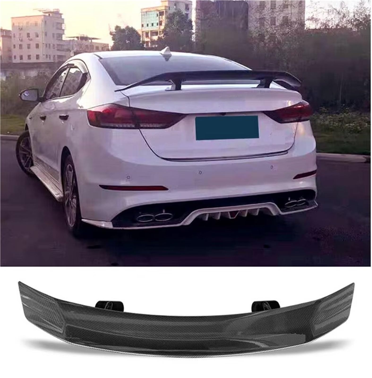 Spoiler Posteriore Dell'auto Spoiler Universale Per Bagagliaio Senza Coda Per Auto Da 53 Pollici Per Accessori Per Spoiler Per Auto In Fibra Di Carbonio Ad Ala