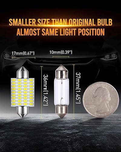 Miniatura 68 de LUYED Juego de chips 2 X 570 de luz súper brillante 3014 48-EX 569 578 211-2 212-2 focos LED para luz de domo, blanco xenón