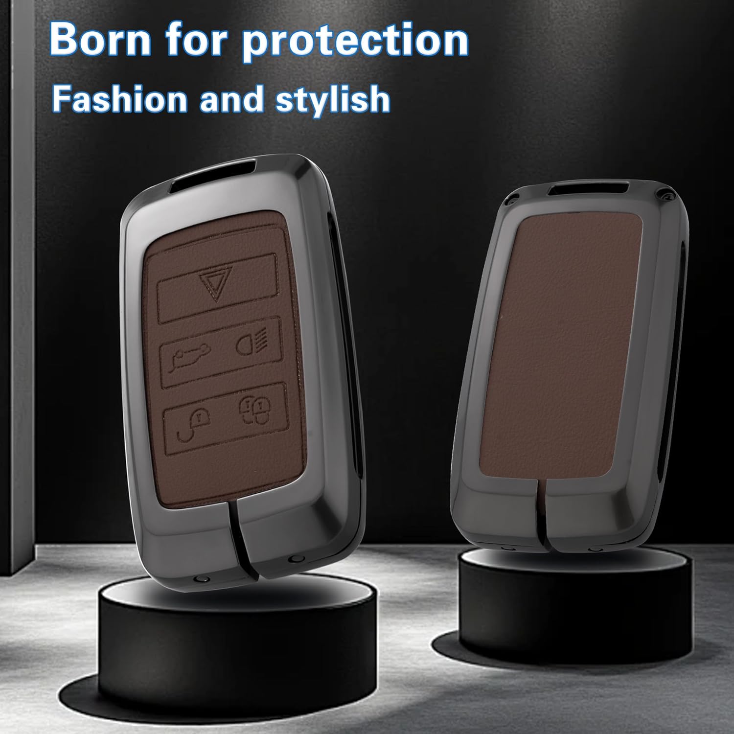 Key Fob Cover with Heavy-duty Keychain for Range Rover Evoque Sport Vogue Velar Defender Discovery 5 - Image 3