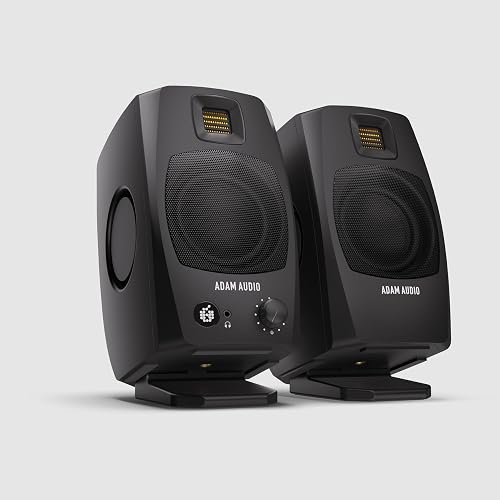 ADAM Audio D3V Amplified Desktop Monitoring System with USB-C Port (Sold in Pairs, Black) - 2