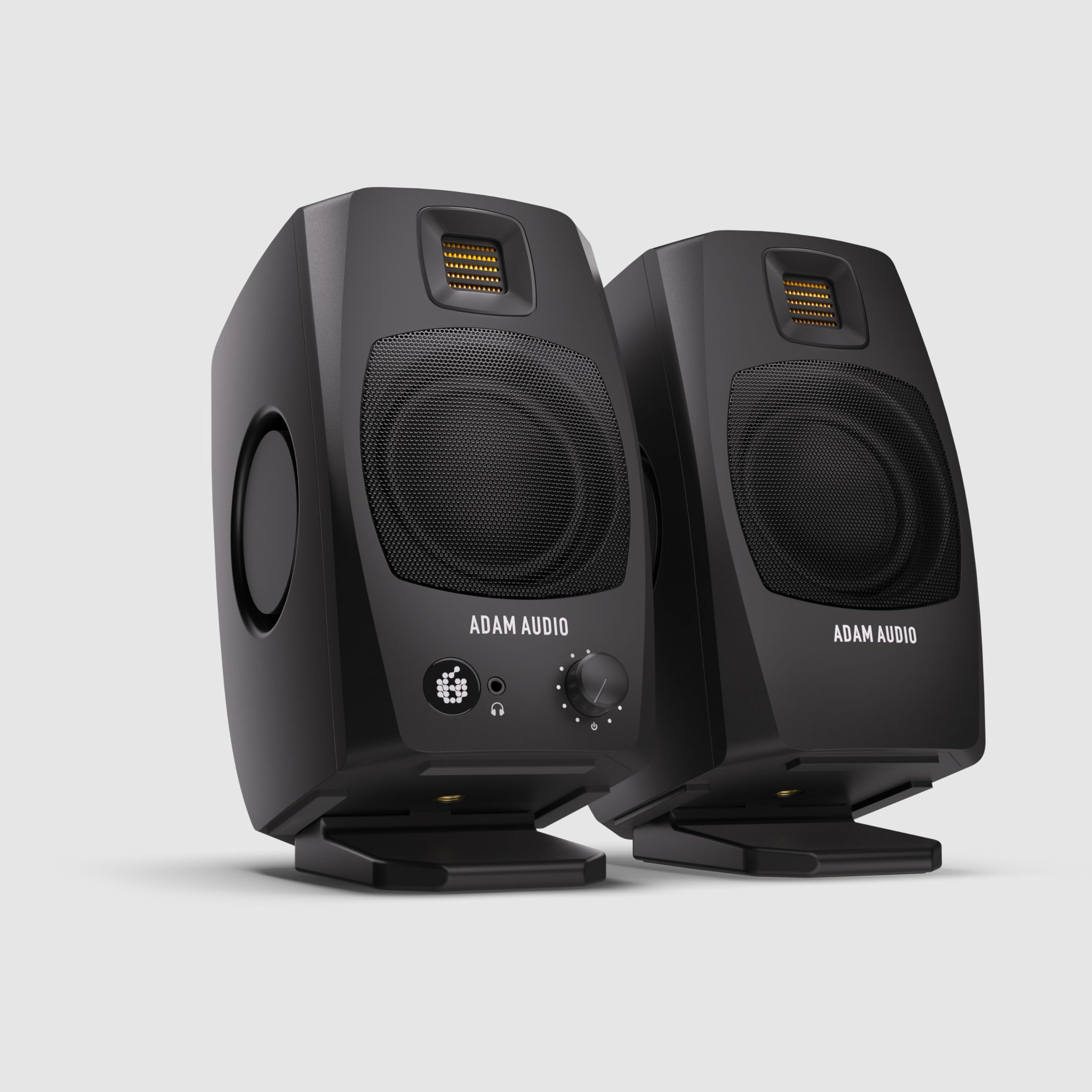 Sistema di monitoraggio attivo da desktop ADAM Audio D3V con connessione USB-C (coppia, nero)