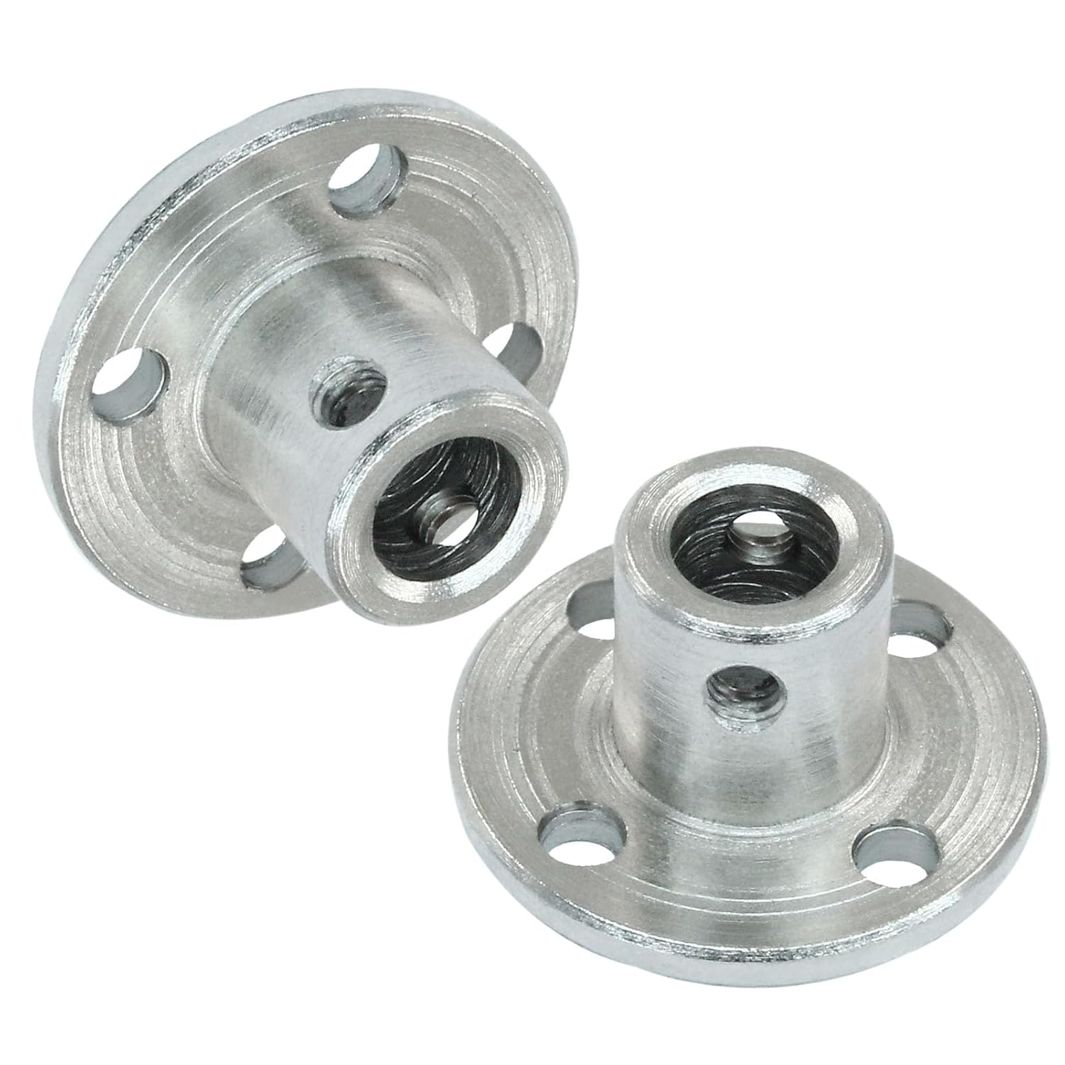 Hordion 6mm Flange Shaft Coupling Connector, Rigid Flange Coupling, 4 Pack