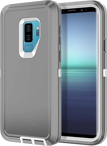 Miniatura 8 de I-HONVA Funda para Galaxy S9 Plus a prueba de golpes, a prueba de polvo y caídas, 3 capas de protección de cuerpo completo sin protector de