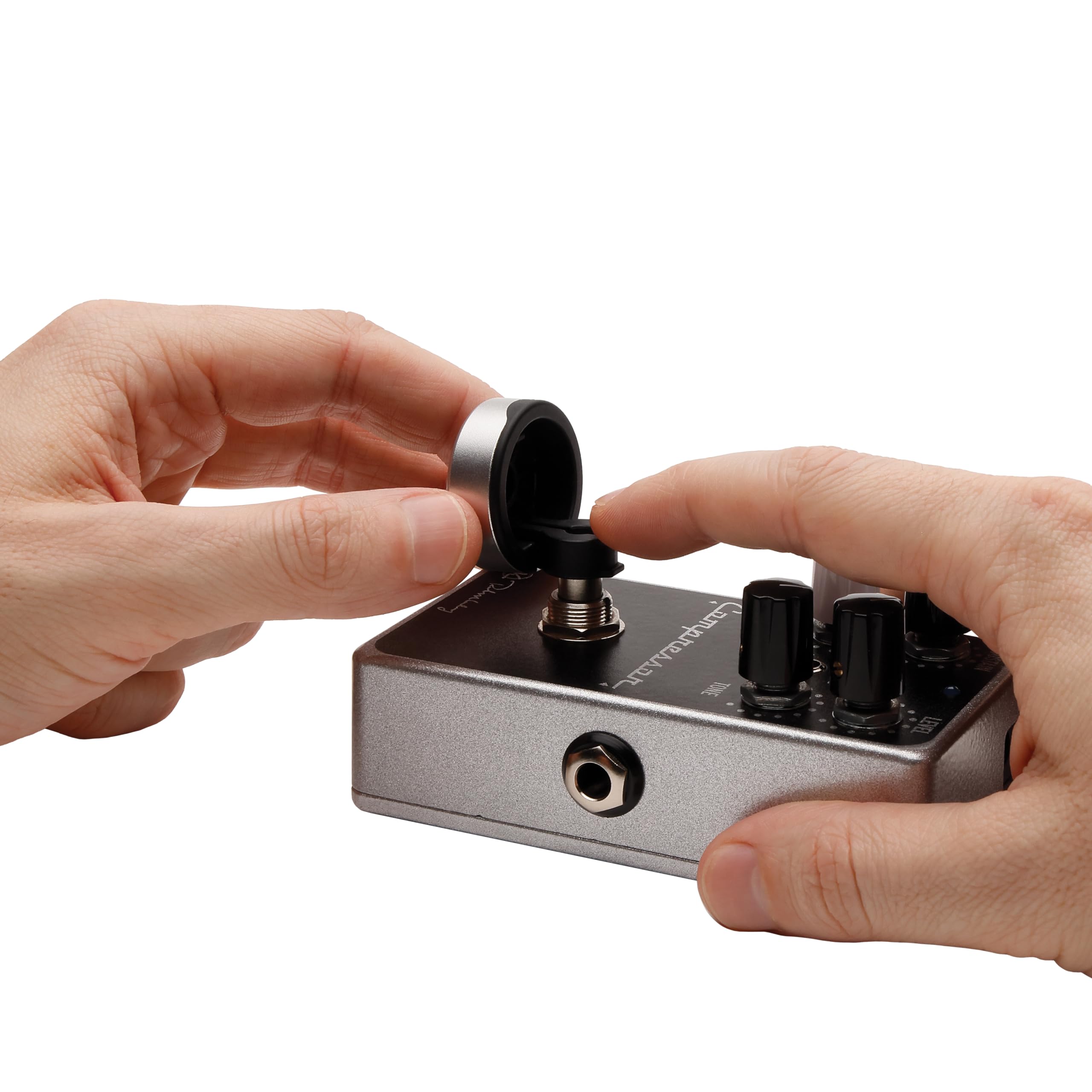 D’Addario Accessories. Tapa para interruptor de pedal XPND Footswitch Topper - Tapas para interruptor de pedal - Plata, pack de 2