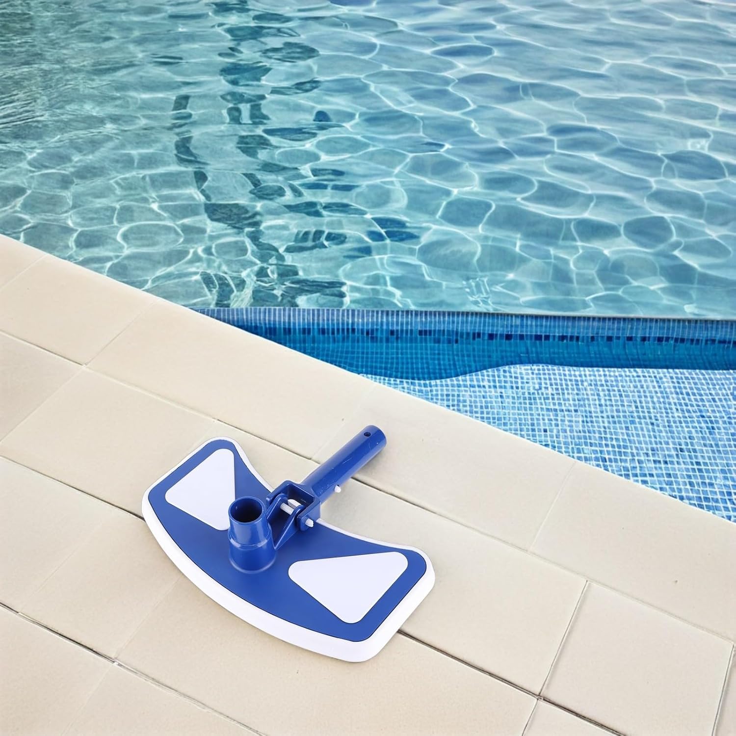 Pool Vacuum Head Replacement Dual-Color Brush Bristles Swimming Pool Cleaning Brush Above Ground Pools for Floor and Wall Debris Removal