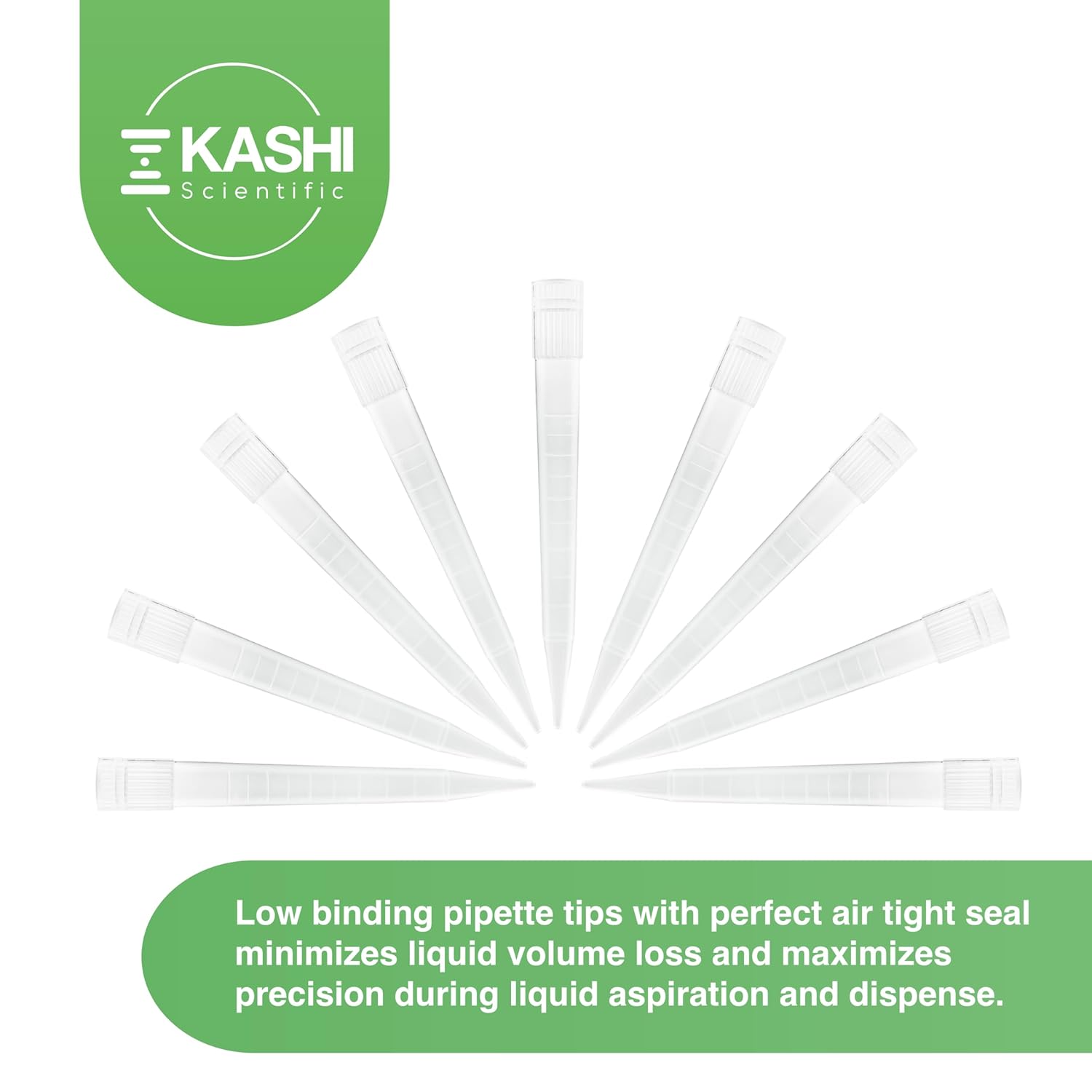 Kashi Scientific 5mL Universal Non-Filter Pipette Tips, 5000uL Sterile Low Binding Pipet Tips with Clear Graduation, DNase/RNase Free [5mL, 1,000pcs]