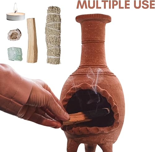 Miniatura 3 de Mini chimney for incense chimenea miniatura para incienso mexican palo santo burner (Texture)