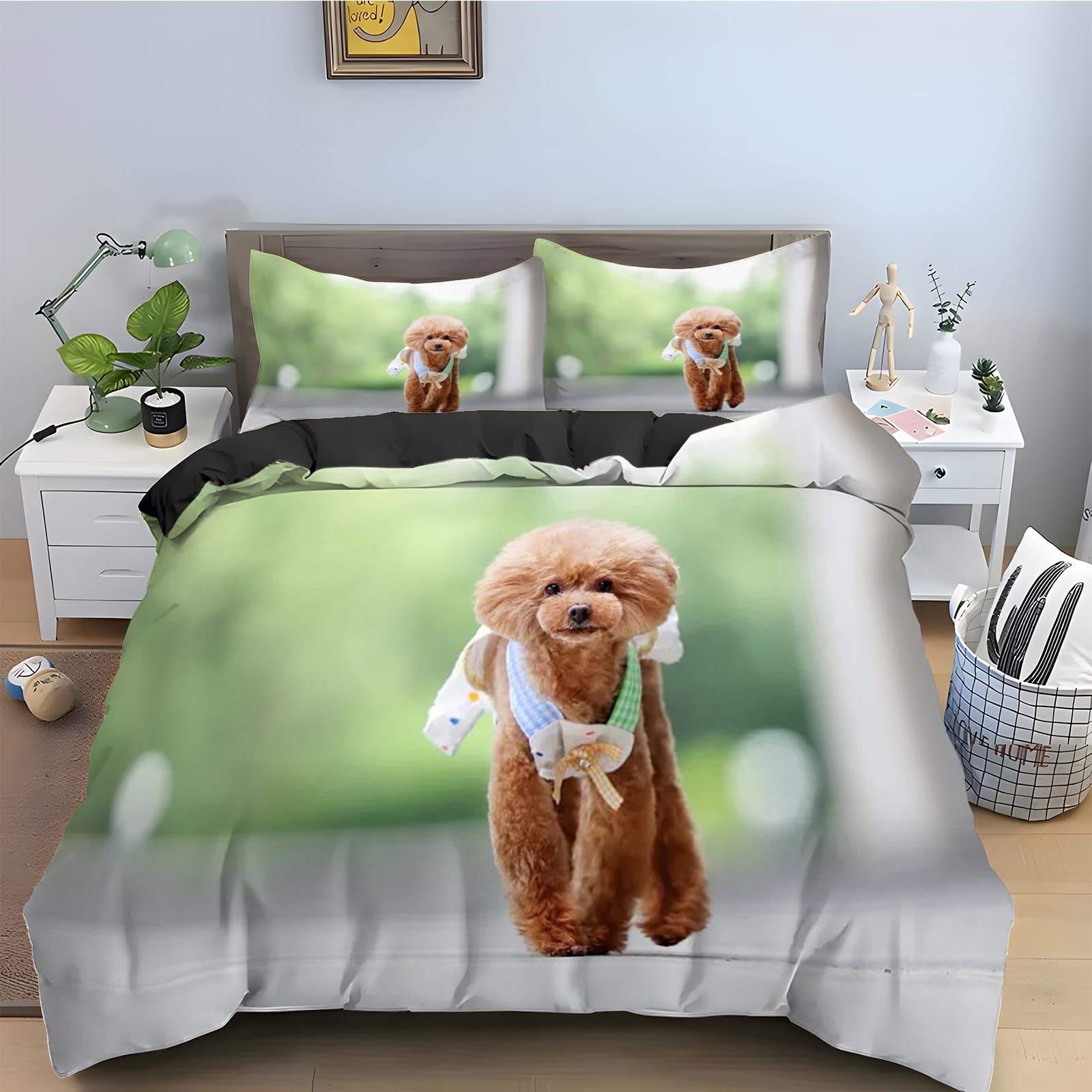 Parure de lit chien 220x240 pour une chambre d'enfant cocooning et chaleureuse