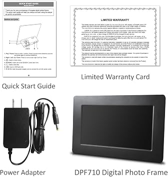 7 inch Digital Picture Frame - Simple to use - HD Screen - USB and SD Card Support - Best Frame for Slideshows