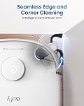 Eufy Aspirateur robot E25, HydroJet Système avec Roller Mop, 20,000 Pa Turbo Suction, Aspirateur tout-en-un Robot et Combo Mop, Nettoyage de bord à bord, Conception Zero-Tangle, AI Obstacles évités, blancs