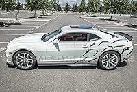 Vista 6 de Repuesto para modelos Chevrolet Camaro SS 2010-2013 Primer de plástico ABS estilo ZL1, parachoques delantero negro, alerón inferior, divisor