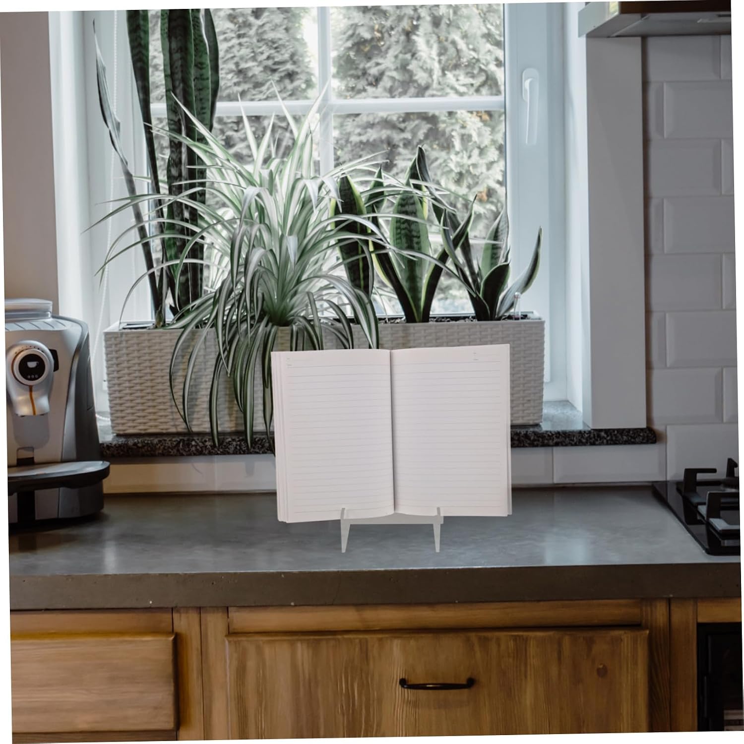 Acrylic Recipe Stand for Kitchen Counter Book Display Stand