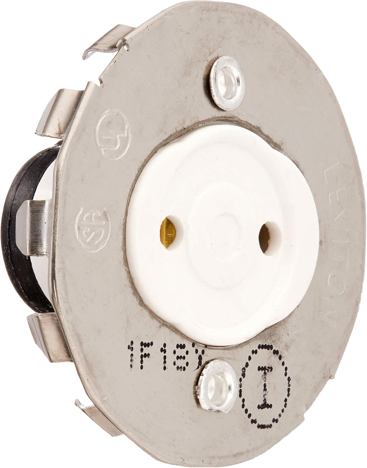 Leviton Fluorescent Lampholder - Medium Base Bi-Pin Tall Profile White