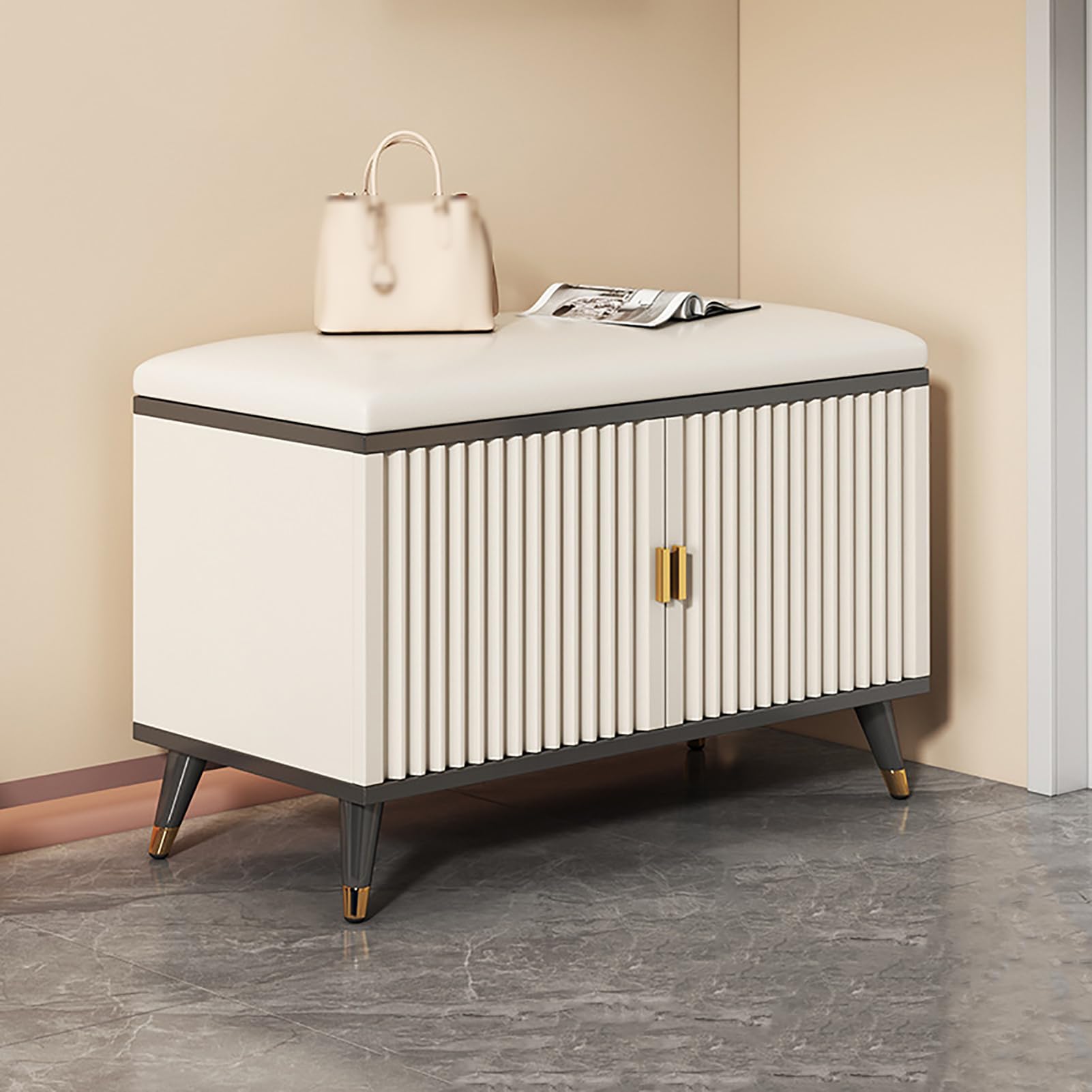 Banc à chaussures d'entrée pour éliminer le désordre du couloir