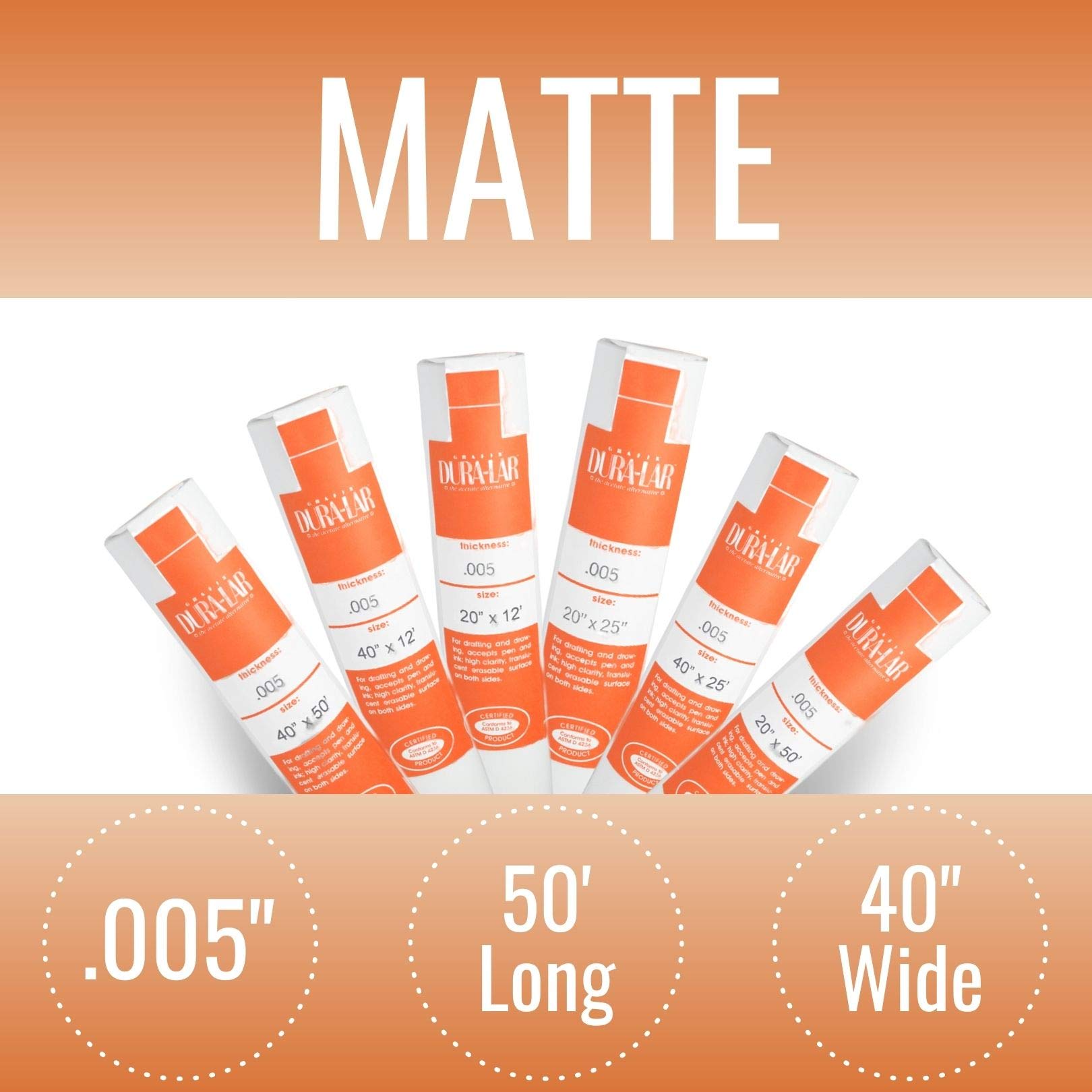 Buy Grafix DuraLar .005” Matte, Economical Alternative to Drafting