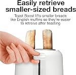 Proctor Silex 2-Slice Toaster, White, Extra-Wide Slot Toaster with Shade Selector, Cool Wall, Toast Boost, Auto Shutoff, Cancel Button, 22216G