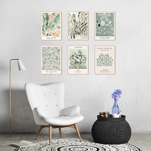 Miniatura 2 de Matisse - Pósteres artísticos para pared, pósteres de exposición, pósteres de arte retro verde salvia, pósteres estéticos, arte vintage, bohemio,