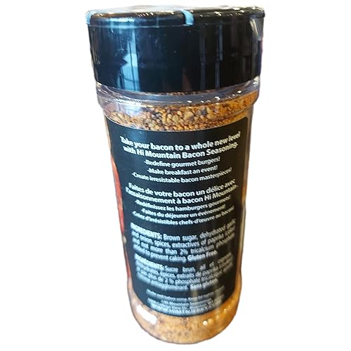Miniatura 2 de Hi Mountain Condimento de tocino  Mezcla de pimienta negra y azúcar marrón  Eleva tu tocino  Sazona tu tocino antes de cocinar  Sabor dulce y rico a