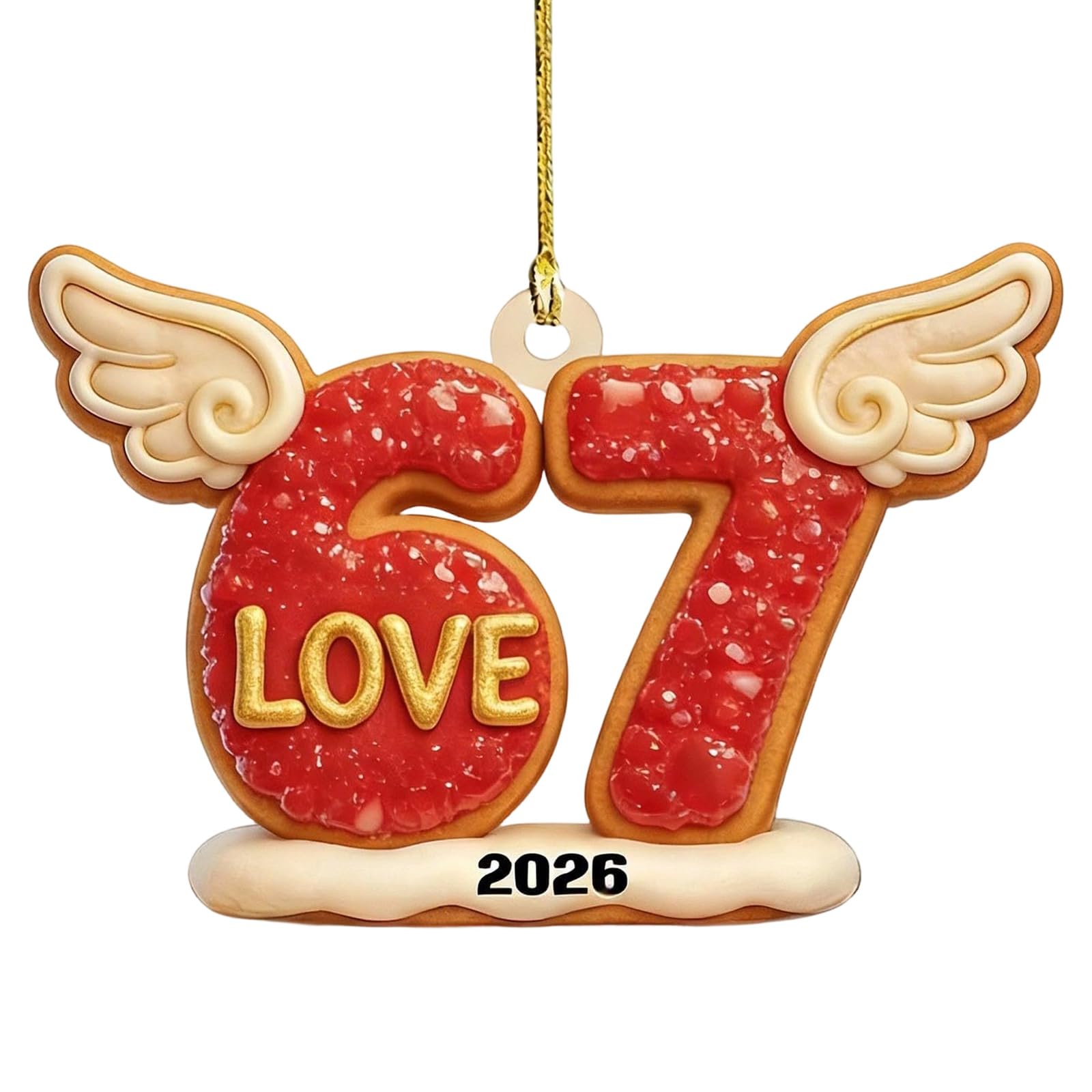 Number Ornament Shatterproof Valentines Tree Decoration for Door Wall Tree Display Birthday Wedding Celebration Ornament