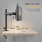 Mount-It! Dual Monitor Stand, Full Motion Desk Mount for 2 Screens up to 32” and 19.8 lbs Each, Tilt Swivel Rotate, VESA 75x75 & 100x100, Adjustable Dual Screen Arm with C-Clamp or Grommet | Holds up to 19.8 lbs Each, Full Motion Tilt Swivel Rotate,