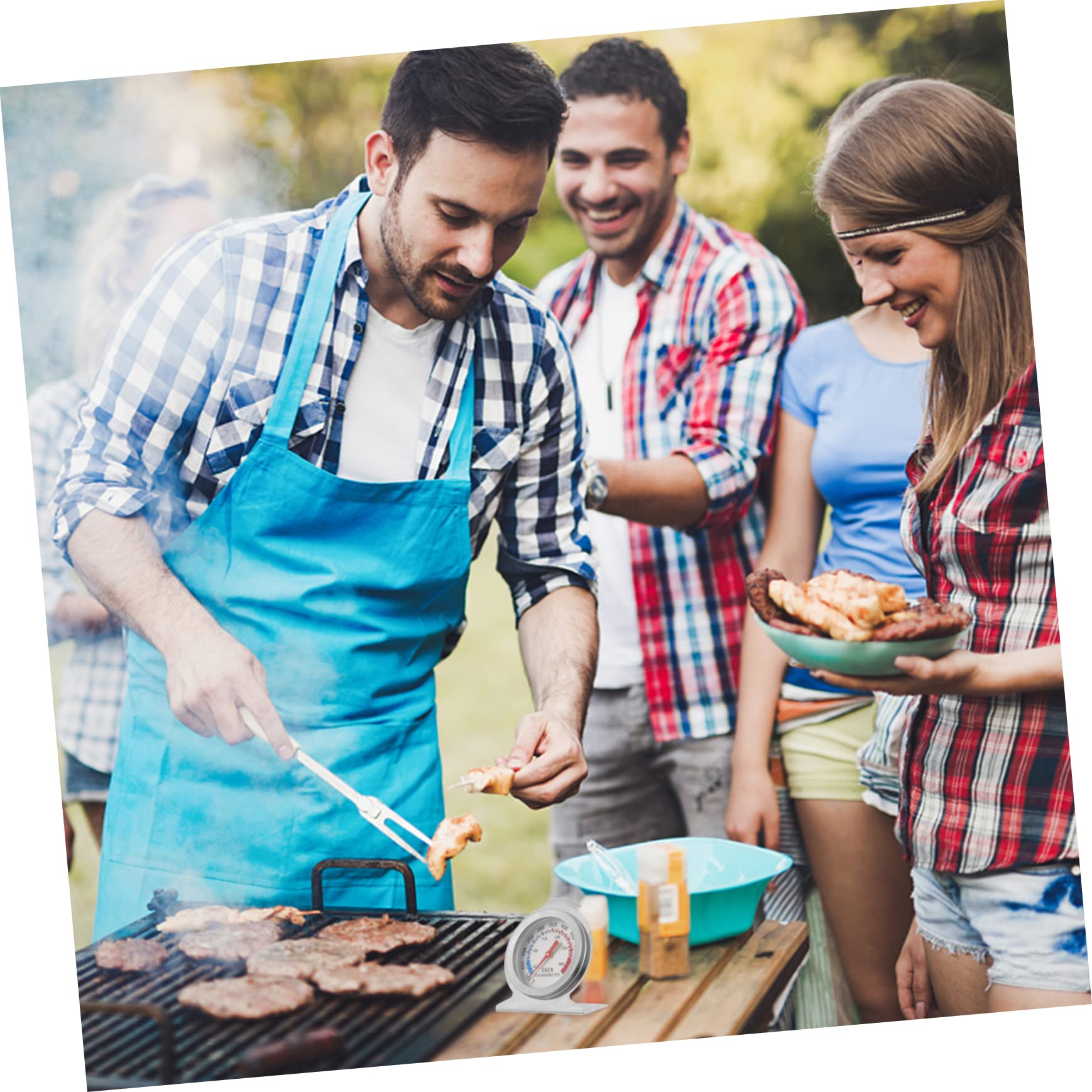 Alipis Cooking Thermometer for Baking Oven Digital Thermometer Mini Size for Measuring Food Temperature