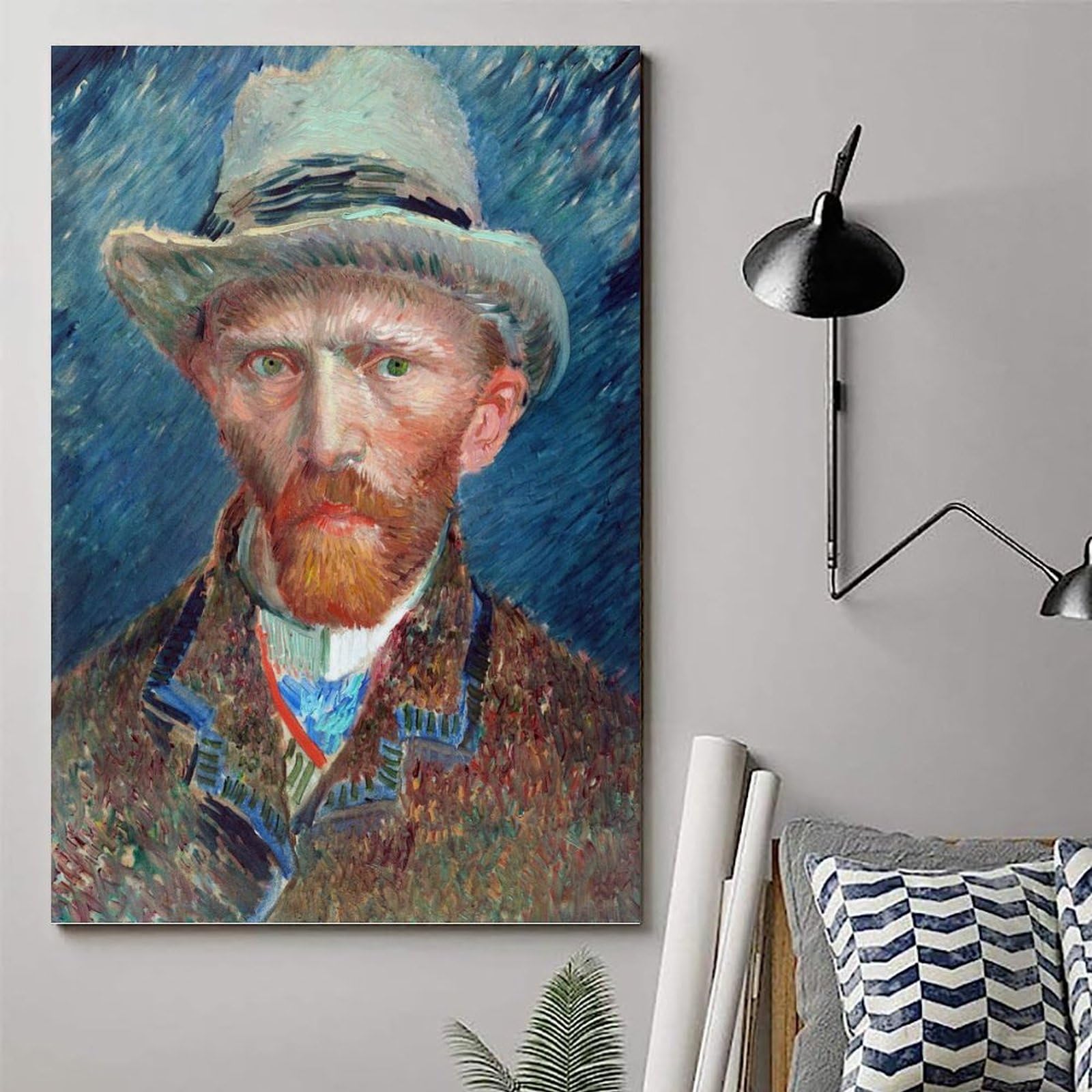 Amazon.co.jp: フィンセント・ファン・ゴッホ 1887年作「自画像」絵画