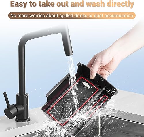 Miniatura 5 de YEE PIN Organizador de consola central para Dodge Hornet GT, bandeja de almacenamiento para consola central, organizador de reposabrazos para Dodge