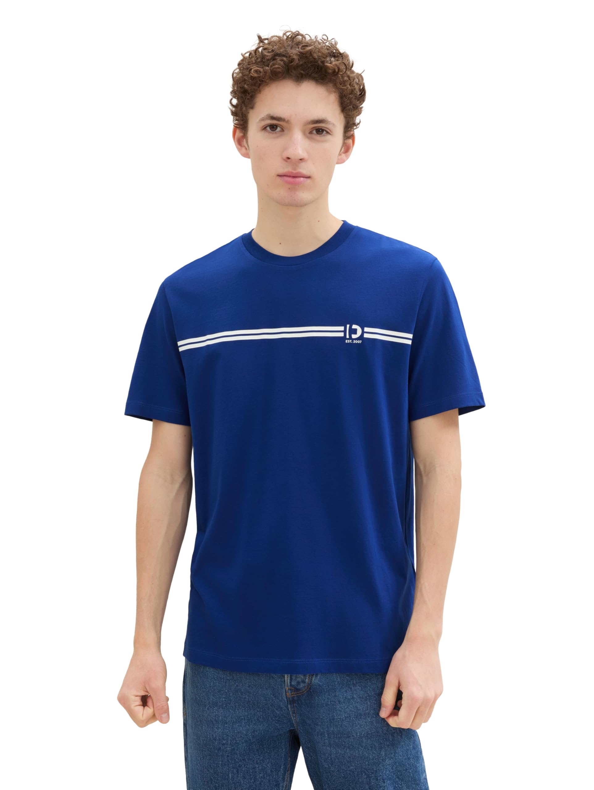 TOM TAILOR Denim Men's Basic T-Shirt with Logo