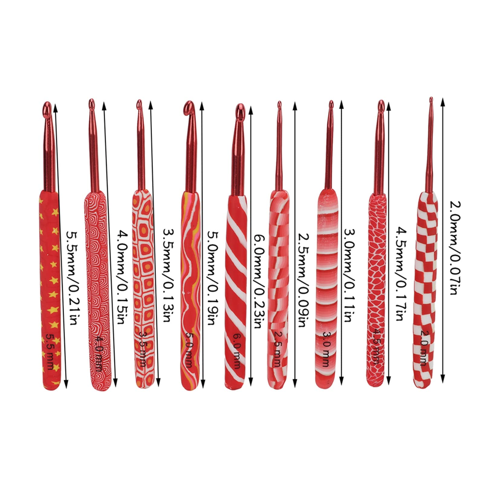 Juego de Agujas de Ganchillo de 36 Piezas,Juego de Agujas de Tejer de Aluminio Resistente Al Desgaste,Kit de Agujas de Ganchillo de Tama?os Diferenciables Multiprop¨®sito
