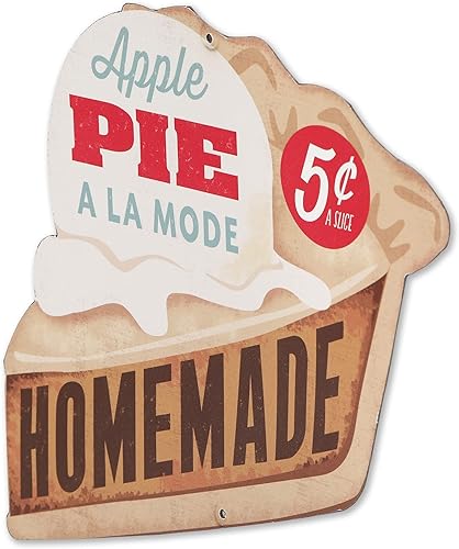 Miniatura 2 de Homemade Apple Pie A La Mode - Letrero de metal vintage para cocina, comedor o cafetería