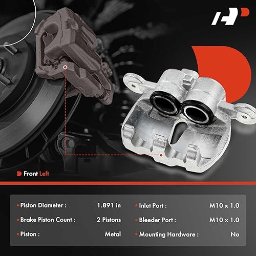Miniatura 2 de A-Premium Conjunto de pinza de freno de disco sin soporte compatible con modelos seleccionados de Land Rover - Range Rover 2010-2017, para Range
