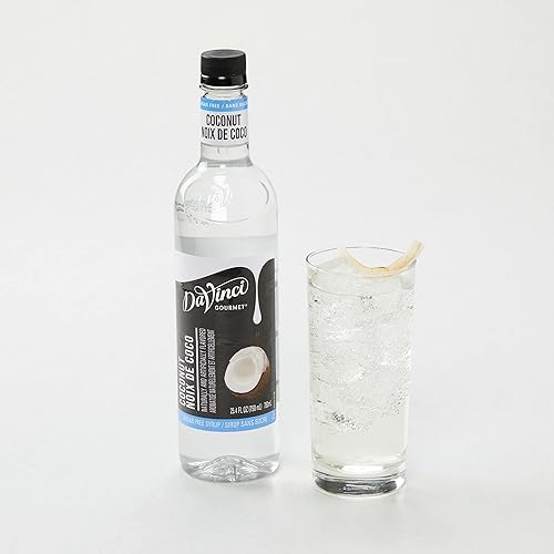 Miniatura 8 de DaVinci Gourmet Jarabe sin azúcar, sabores de frutas, paquete variado  Arándano, cereza, coco, piña, 25.4 onzas líquidas (paquete de 4)