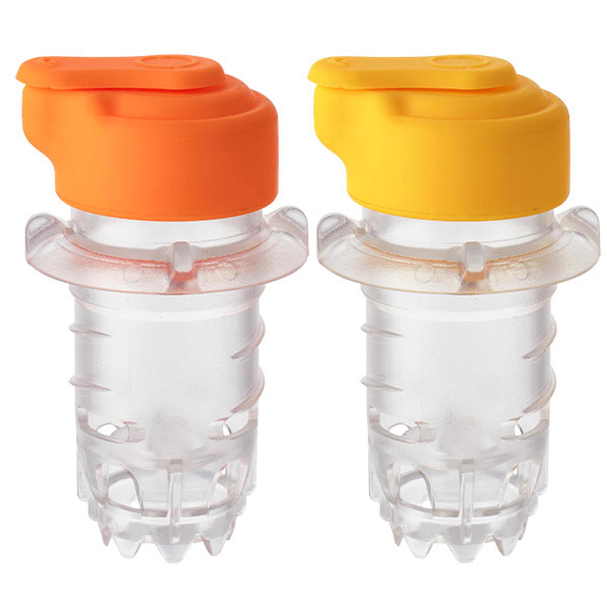 PithCogent 2 PCS Lemon Squeezer Twist Citrus Juicer|2 Pack Handheld Lemon Squeezer, Screw with Pour Spout for Cocktails, Drinks, Mixed Colors