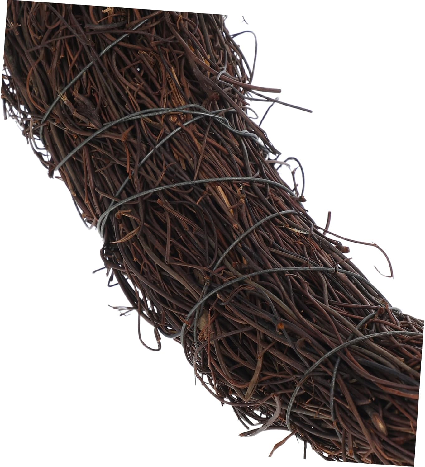 Moon Shaped Rattan Wreath Frame Natural Vine Craft Base for DIY Home Decor Weddings Easter and Seasonal Decorations Lightweight Unique Crescent Design