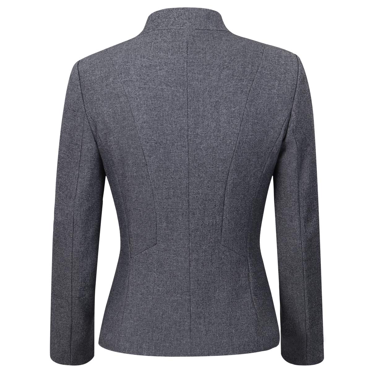 YYNUDA - Blazer da donna, slim fit, con bottone automatico, giacca corta, per ufficio