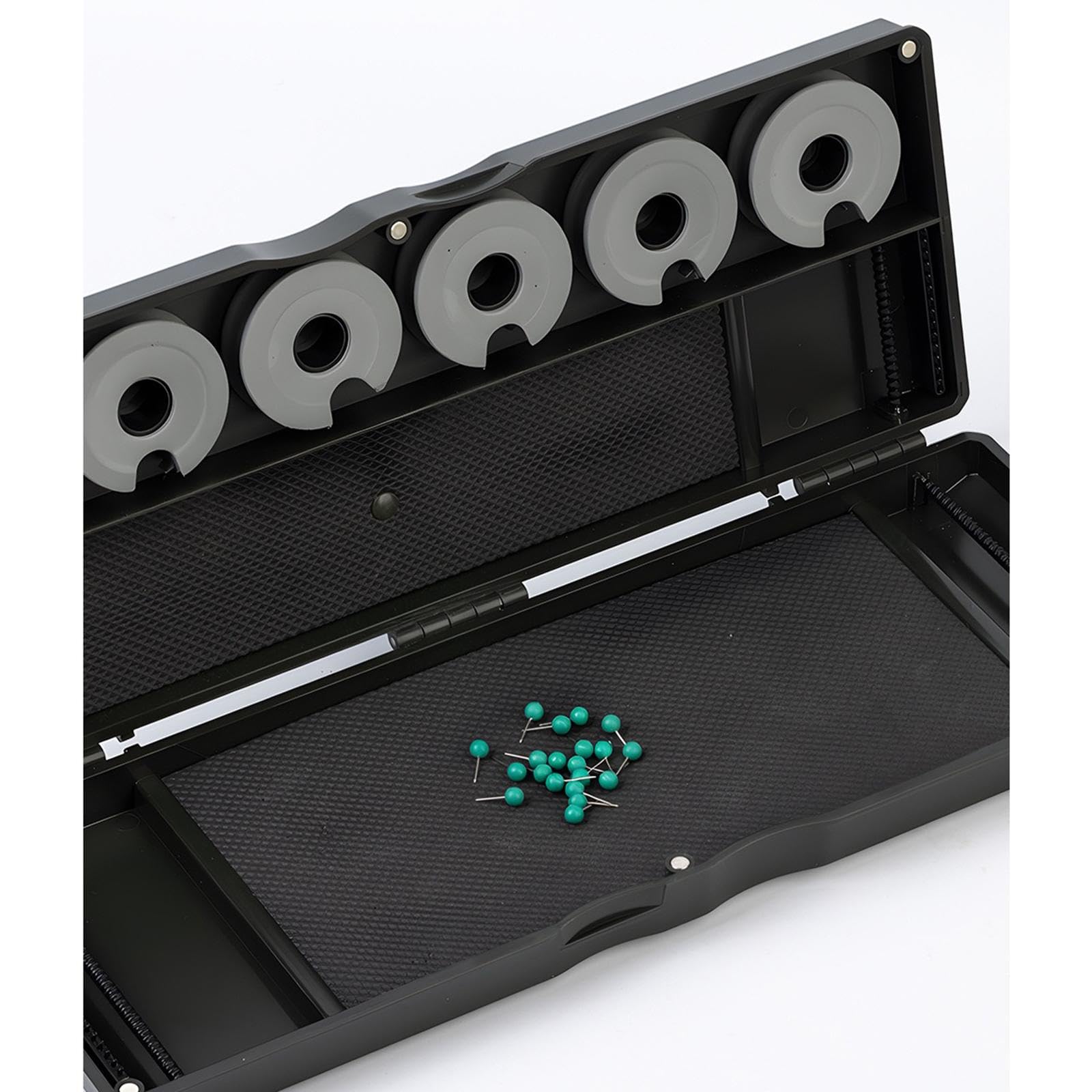 Oshhni Caja de Aparejos de Pesca de Carpa con alfileres, Organizador portátil de Almacenamiento de Doble Cara, Estuche para Aparejos de Pesca de Agua Dulce,