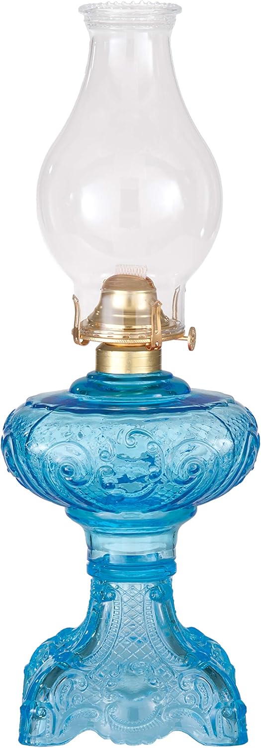 B&P Lamp® Clear Princess Feather Oil Lamp
