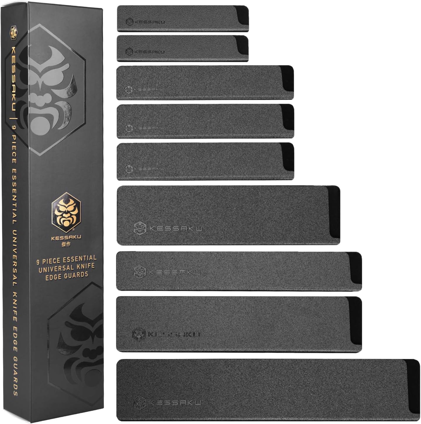 KESSAKU Sheath Set - 9 Piece Essential Universal BPA-Free Knife Blade Edge Guards