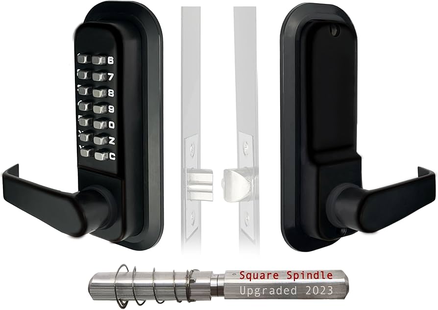 JOUNJIP Single-Sided Keyless Entry Door Lock - Bump Key Proof