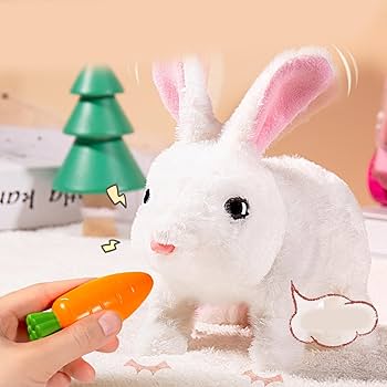 Amazon.co.jp: 子供向けの電動ぬいぐるみのウサギのおもちゃ