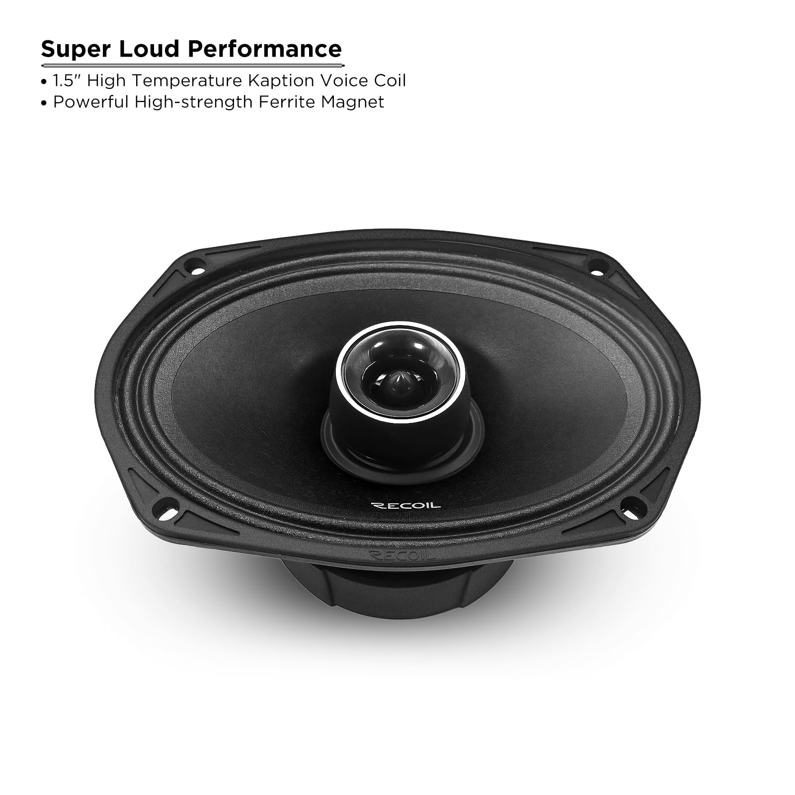 RECOIL MX69 Pair 6X9-Inch 2-Way Pro Audio High Output Midrange