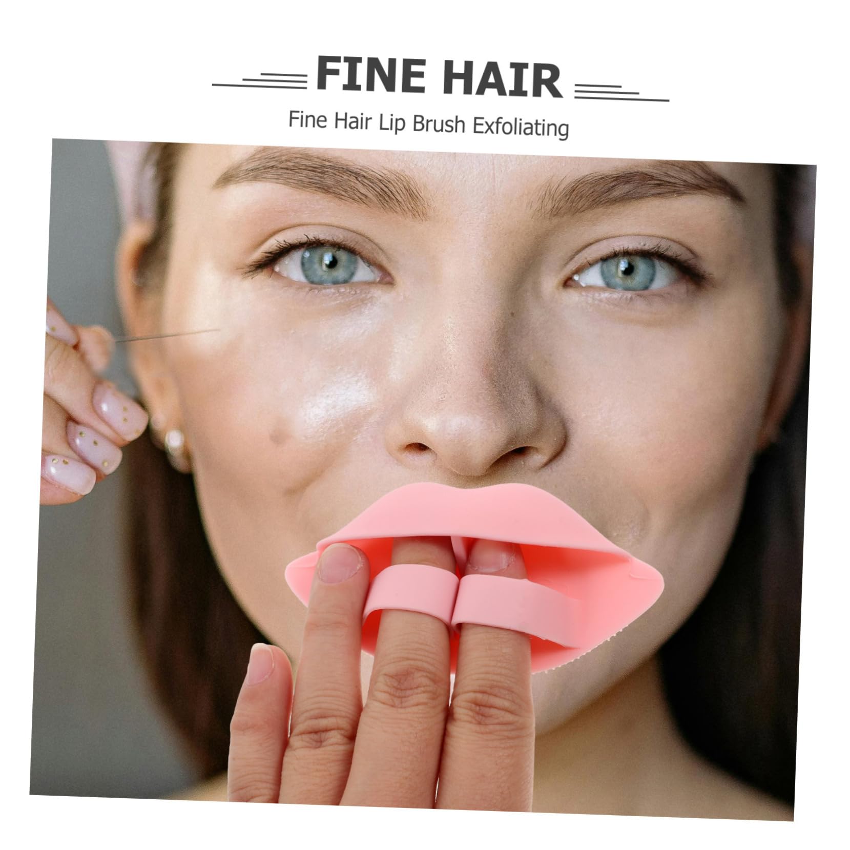 SOESFOUFU 3pcs Face Brush Set Body Scrubber Exfoliator Facial Cleansing Brush Lip Scrub Exfoliator for Women Random Color