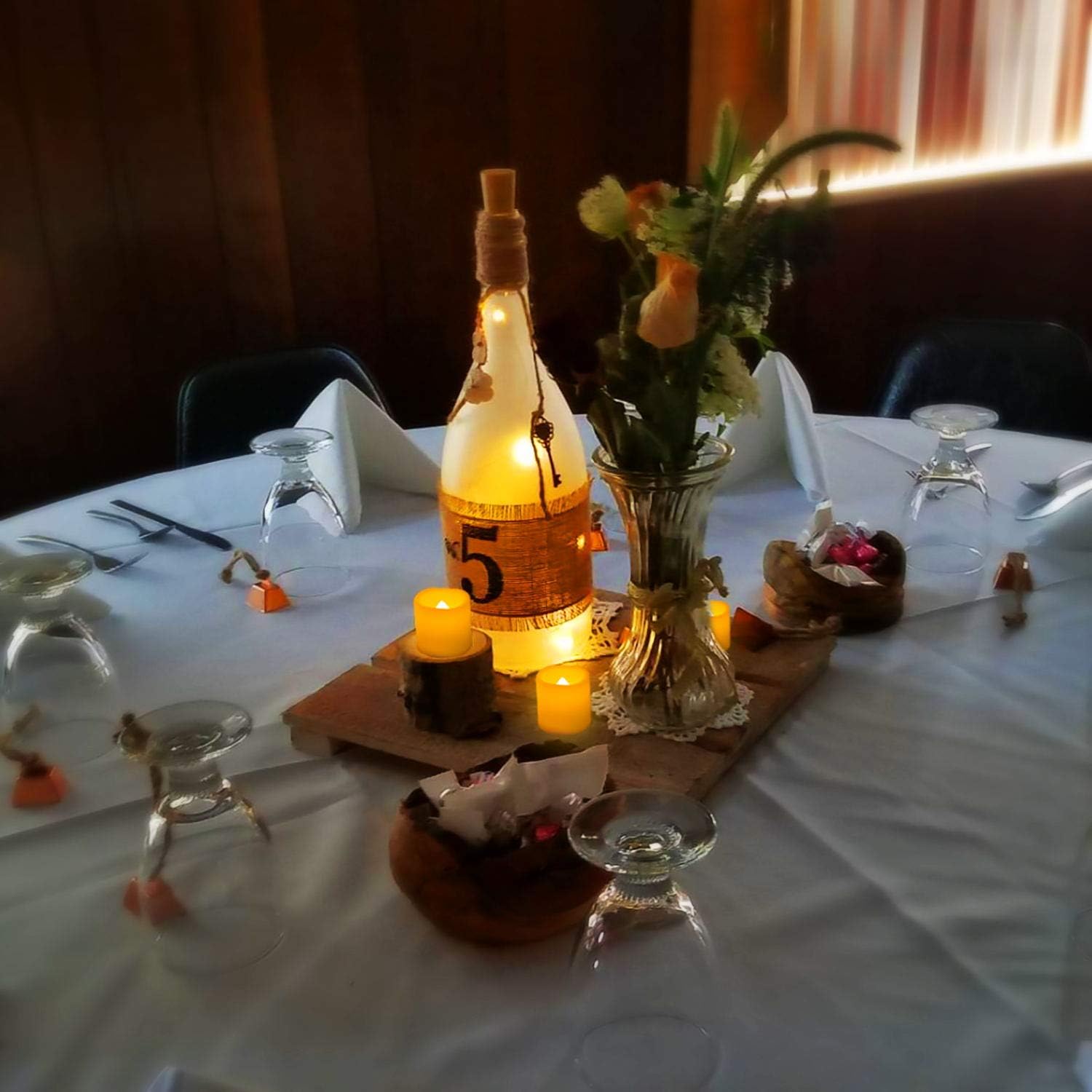 Homemory Flameless Votive Candles with Remote, 12PCS Flickering Battery Operated LED Tealight Candles, Realistic Fake Votive Candle for Wedding, Halloween,Christmas Decorations (Battery Included) : Tools & Home Improvement