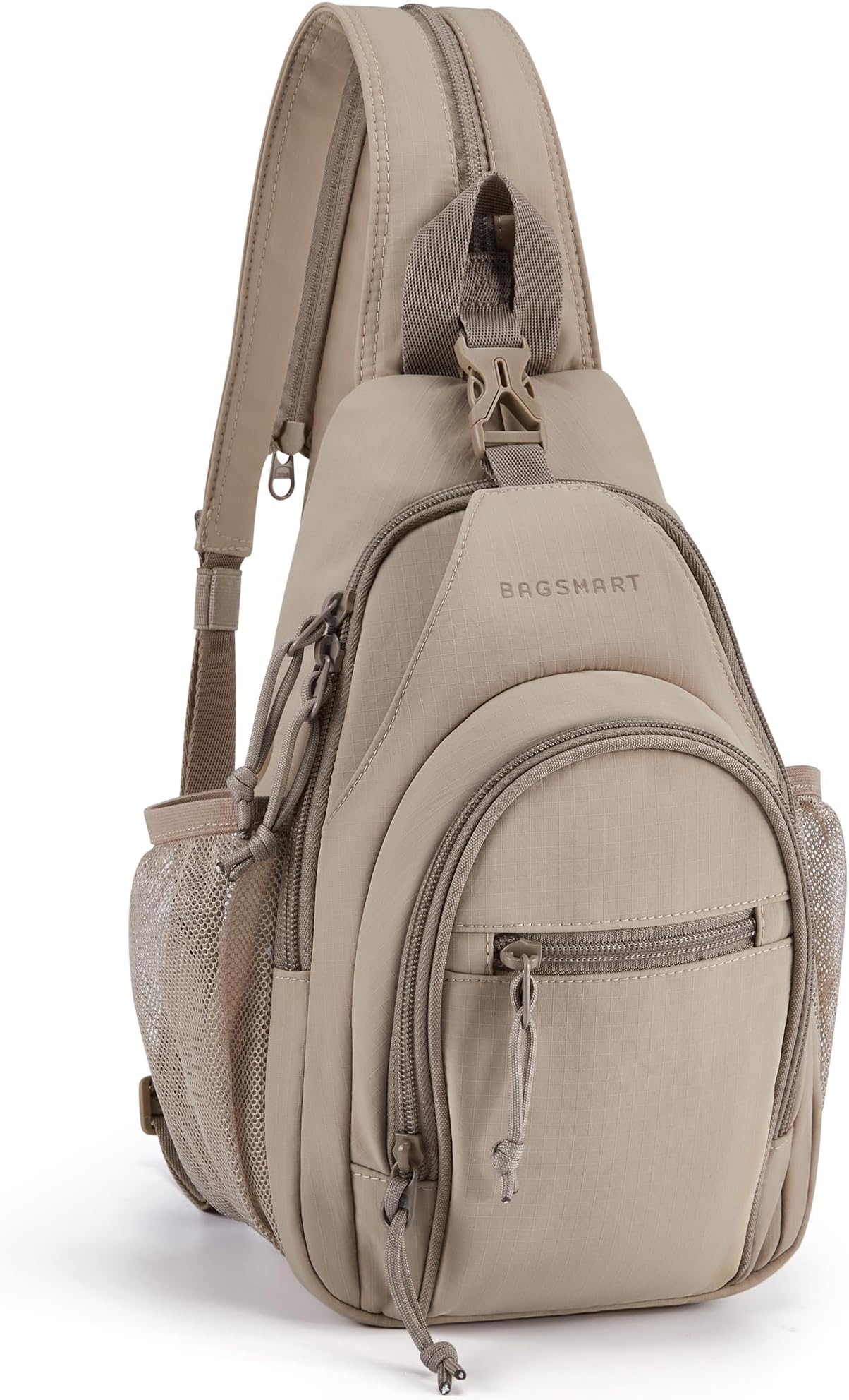 BAGSMARTCrossbody Sling Bag for Men Women, Small Sling Backpack Shoulder Bag, Anti-Theft Chest Daypack