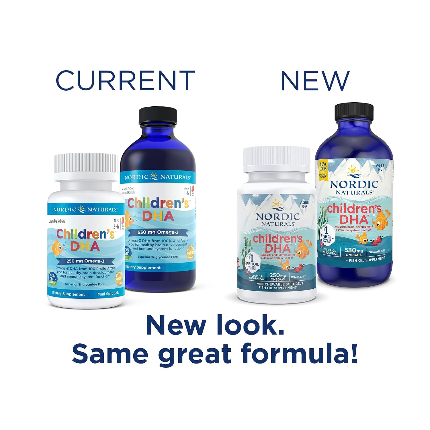 Nordic Naturals Children’s DHA, Strawberry - 360 Mini Chewable Soft Gels for Kids - 250 mg Omega-3 with EPA & DHA - Brain Development & Function - Non-GMO - 90 Servings 7 Nordic Naturals Children’s DHA, Strawberry - 360 Mini Chewable Soft Gels for Kids - 250 mg Omega-3 with EPA & DHA - Brain Development & Function - Non-GMO - 90 Servings - Image 5