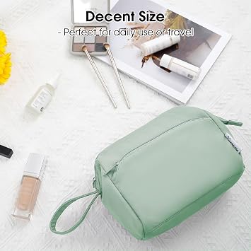 Narwey Makeup Bag, Travel Toiletry Bag, Wide-Open Wash Bag for Women | Portable Washbag with Pockets, Well-organized Cosmetic Organizer for Travel Essentials, Water-resistant, Vibrant Colors, Gift