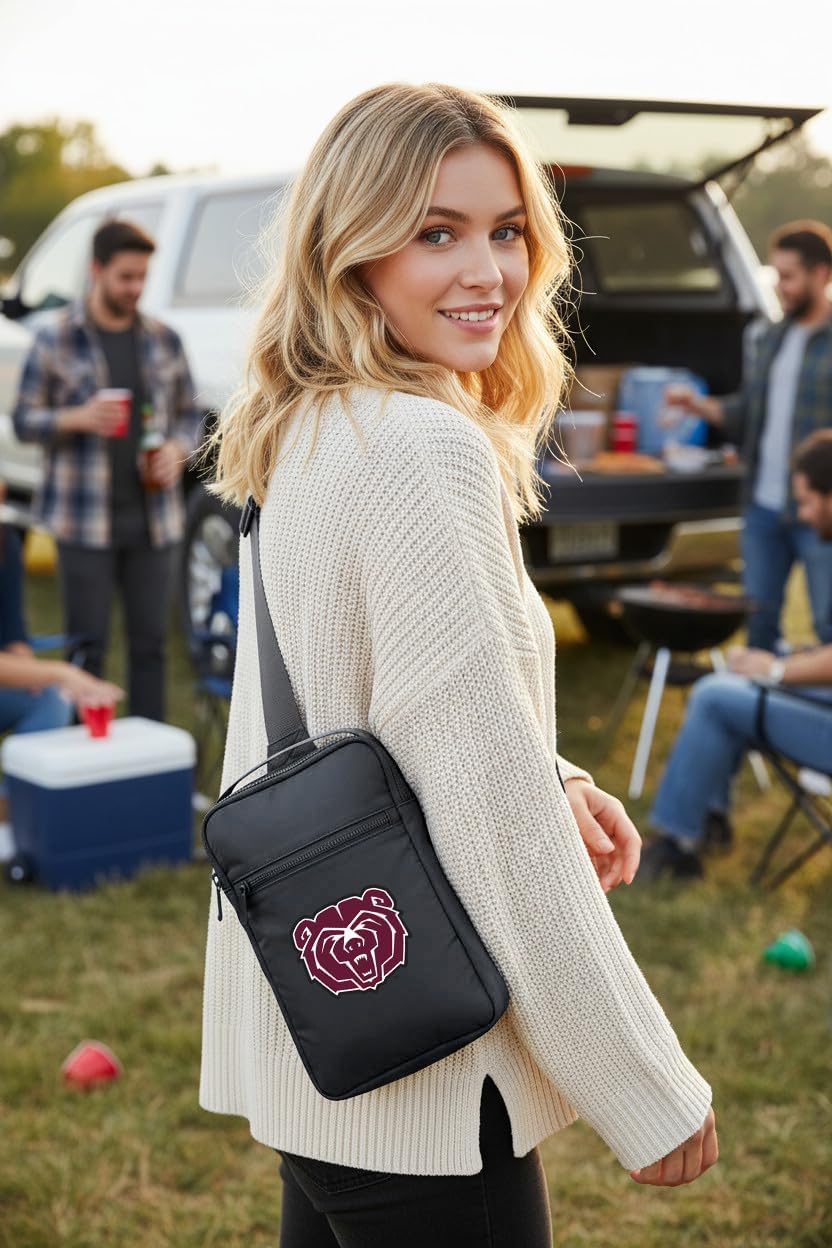 Broad Bay Missouri State University Crossbody Bag - Versatile Travel, Sports, or Gameday Bag for Bears Fans and Alumni, Men or Women