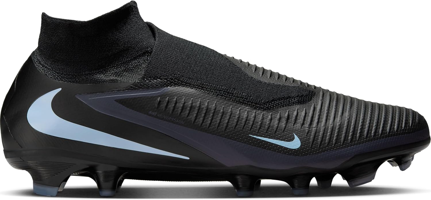Nike Phantom 6 High Pro Firm-Ground Soccer Cleats (Black/Black) Size 9.5