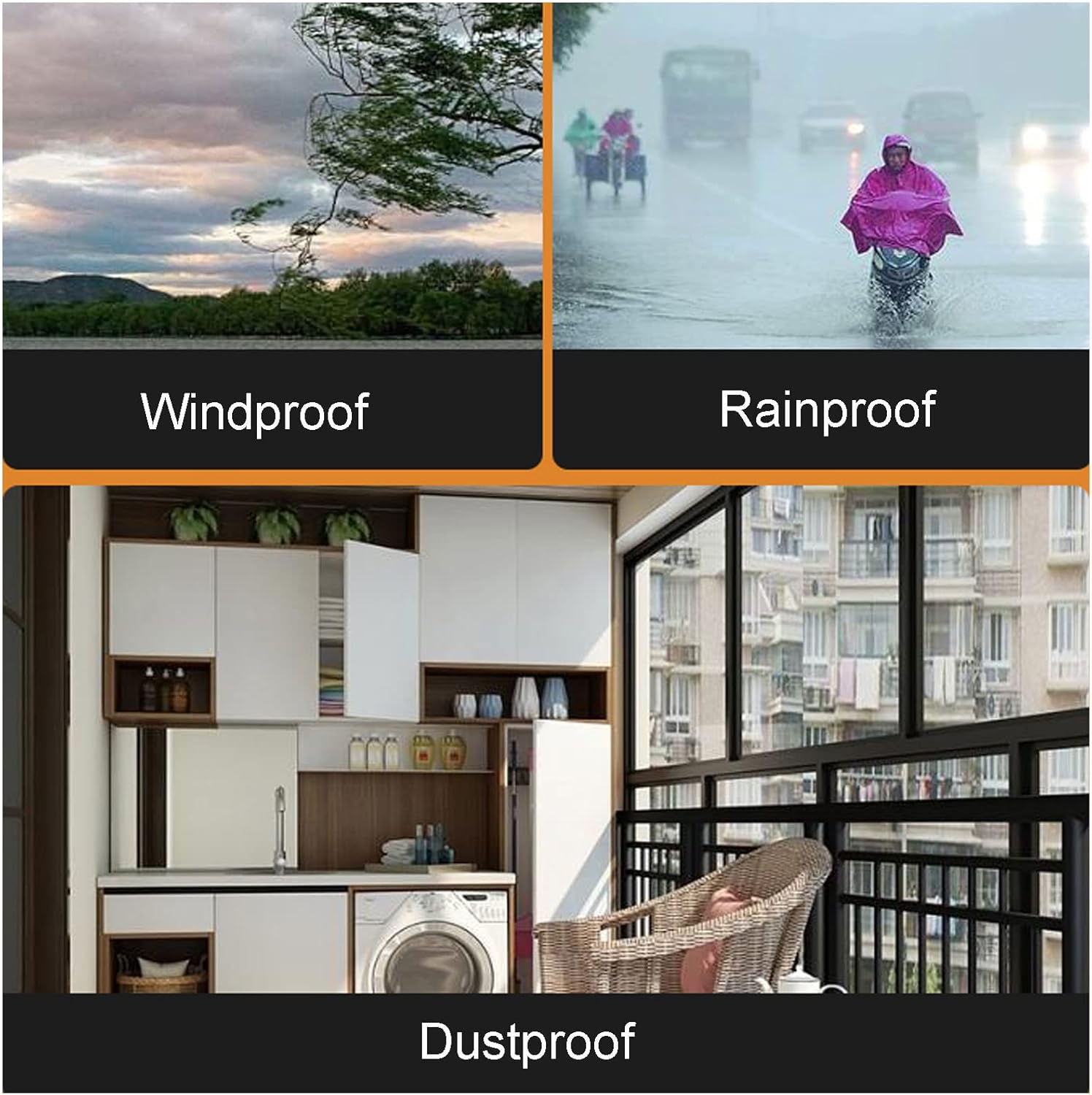 透明PVCタープ 0.5x0.8m グロメット付き 厚手 防水ターポリン キャンプ 植物 温室 車 テラス パビリオンカバー